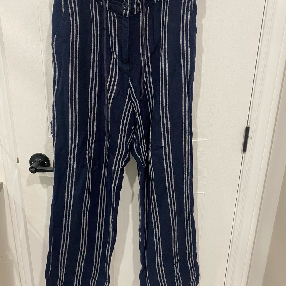 Forever 21 Navy Striped Corduroy Pants
